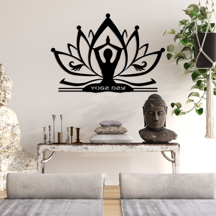 Wallity Yoga 30 Escultura de pared en Negro Wallity Yoga 30 Escultura de pared en Negro